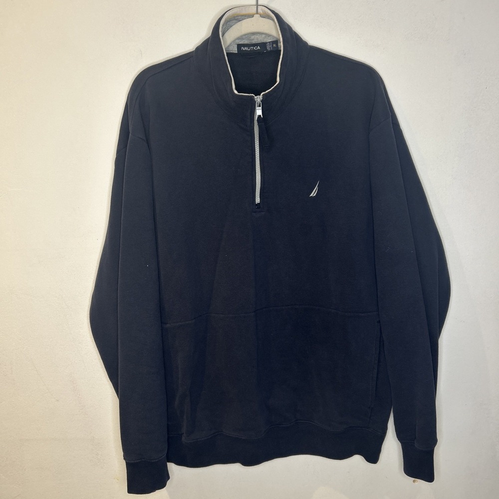 Nautica Size XLarge, 1/4 Zip Pullover Navy Fleece Jacket